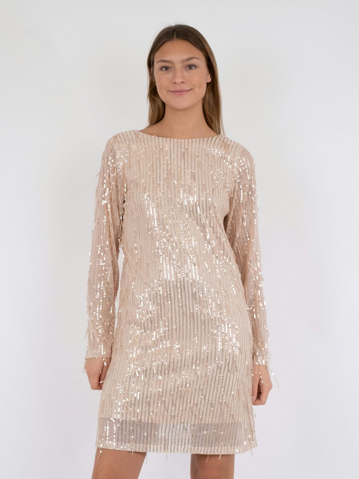 Maline Sequins Dress Rose Gold - 3