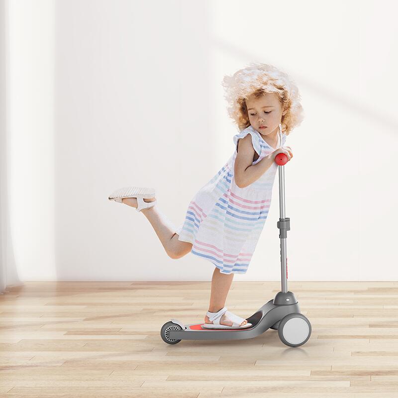 LED Scooter, Trehjulig sparkcykel Qplay Mika Pink  - 3