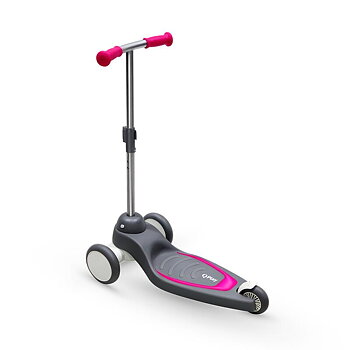 LED Scooter, Trehjulig sparkcykel Qplay Mika Pink 