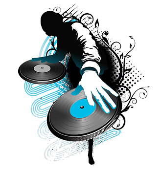 DJ Självhäftande väggdekor