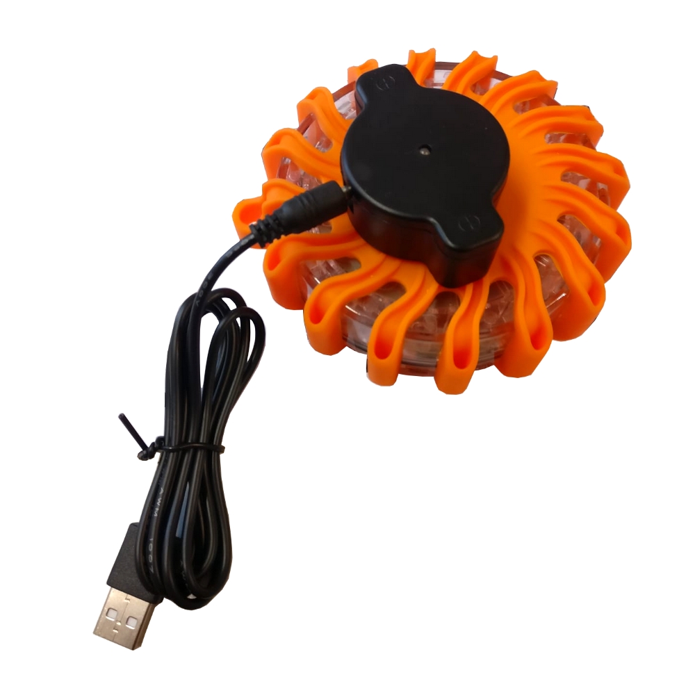 LED VARNINGSLJUS USB 600 maH - 2