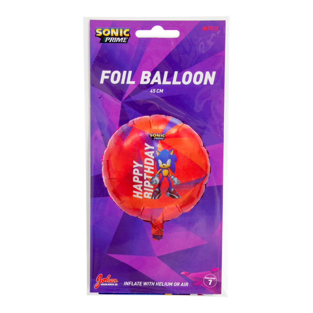 Foil Balloon Sonic 45cm - 2