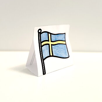 Sveriges Nationaldag Pyssel bordsdekoration sverige flaggan