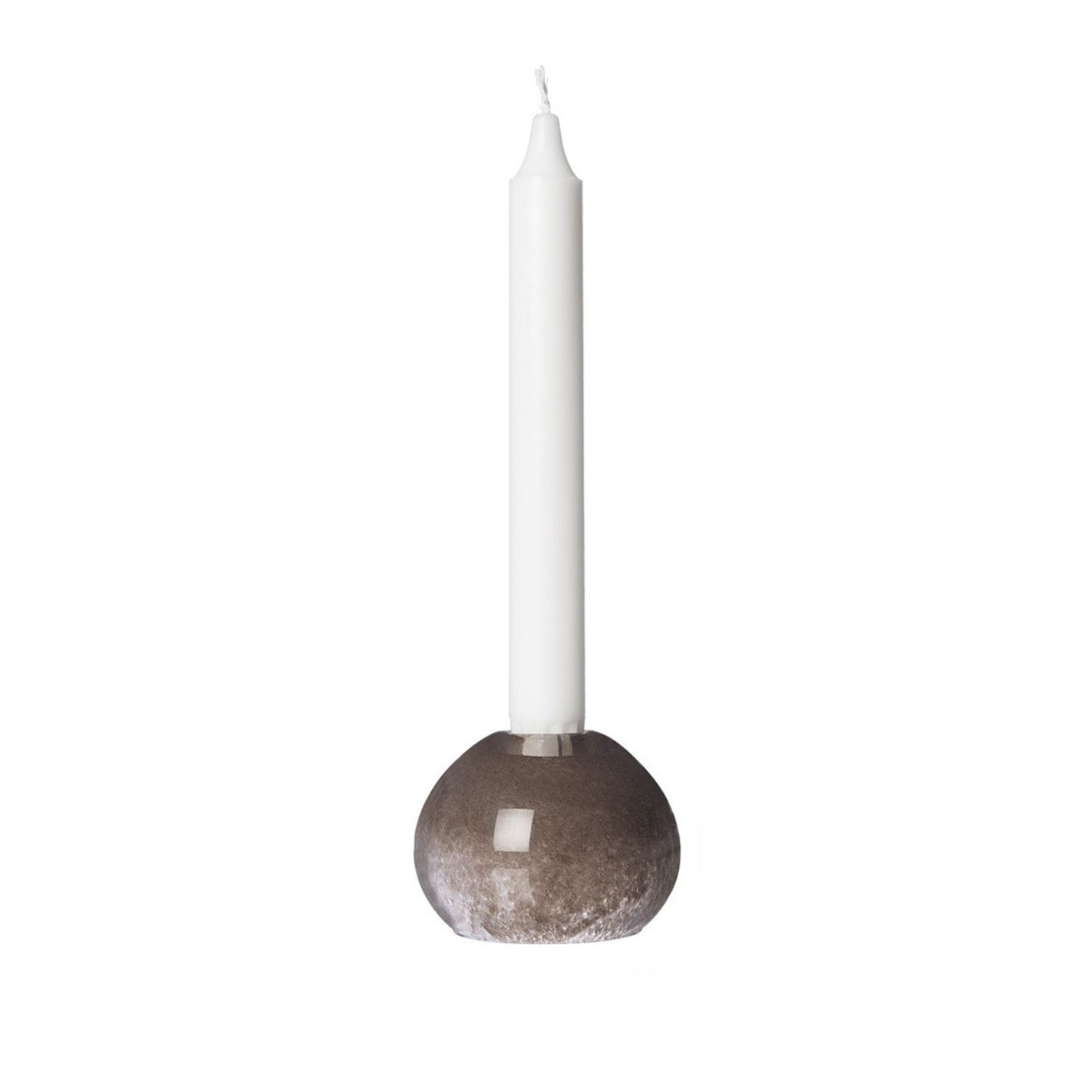 ERNST Ljusstake/Vas Brunt Glas  (Välj storlek)