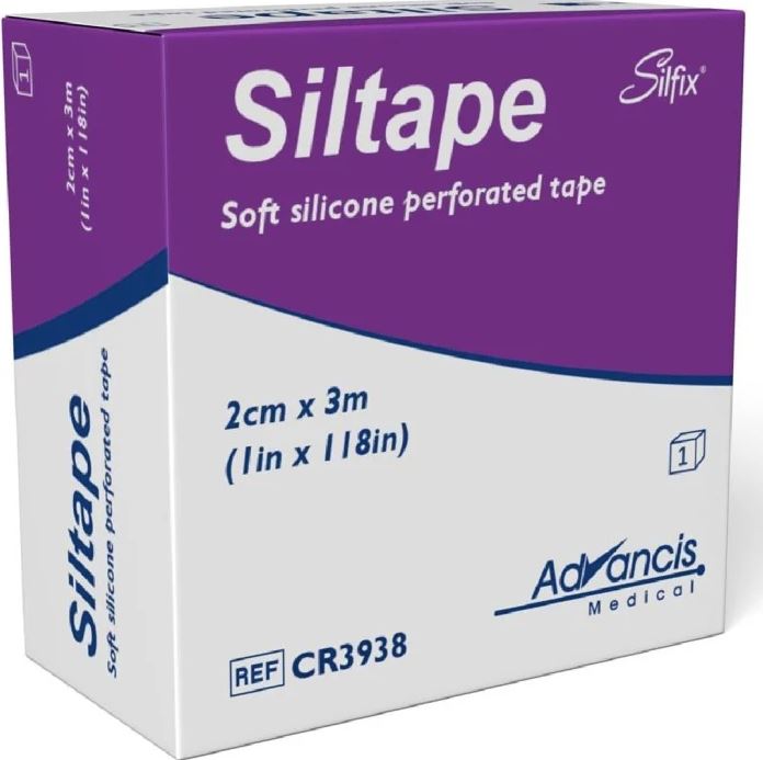 Siltape medicinsk silikontejp 2 cm x 3 m