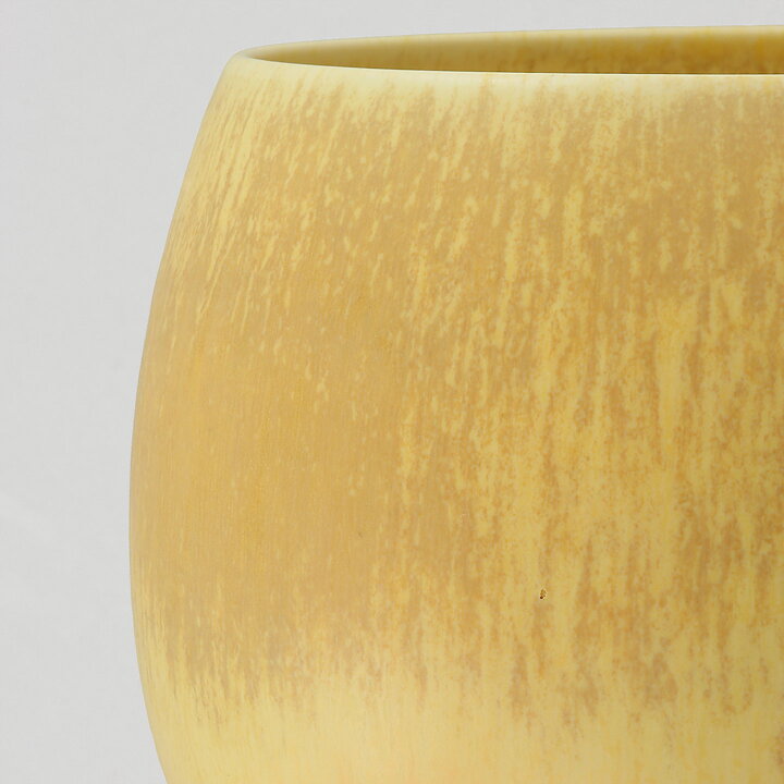 Sven Wejsfelt (1980) Unique Yellow Haresfur Bowl 15 cm