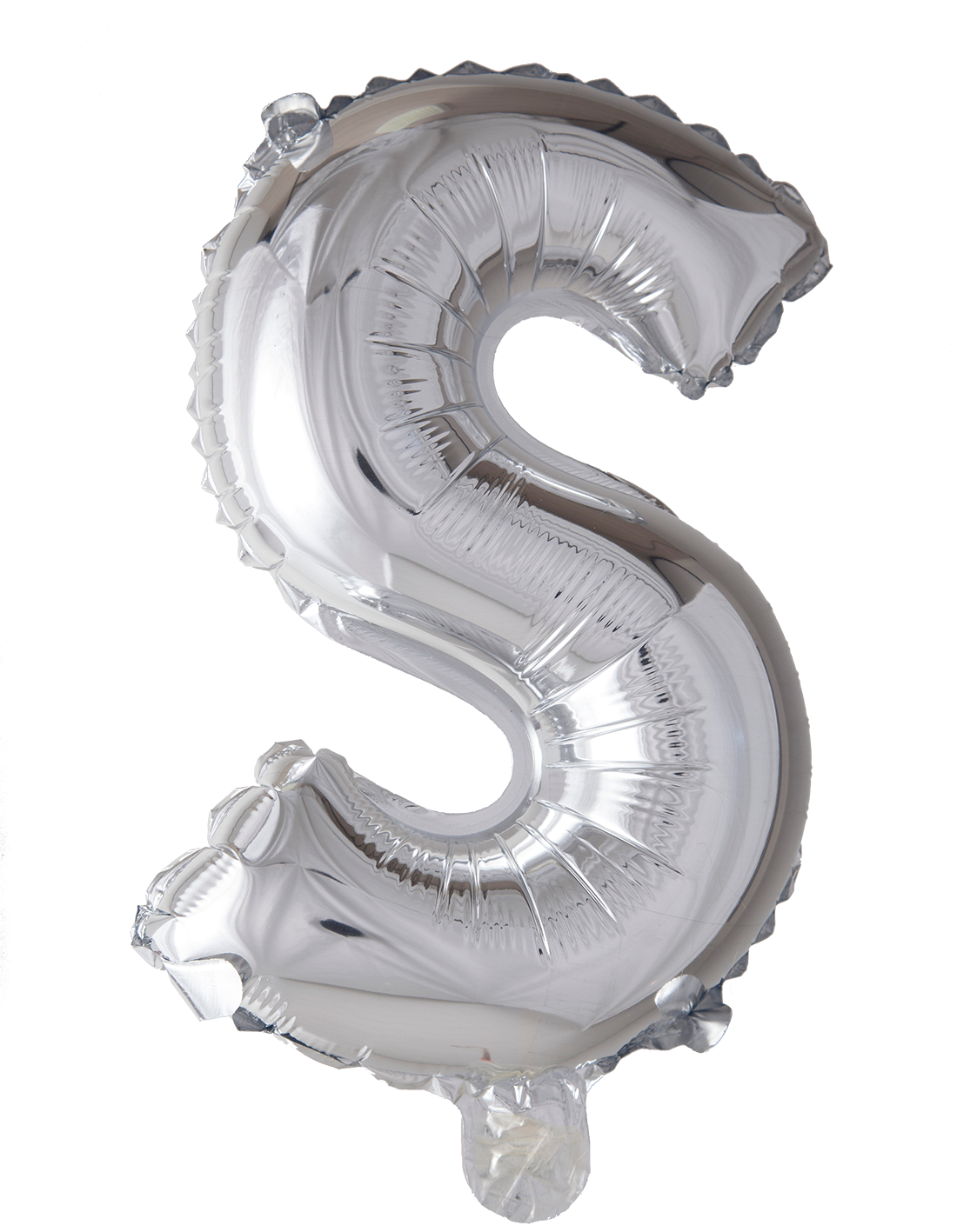 Folieballong Bokstav S Silver 41cm
