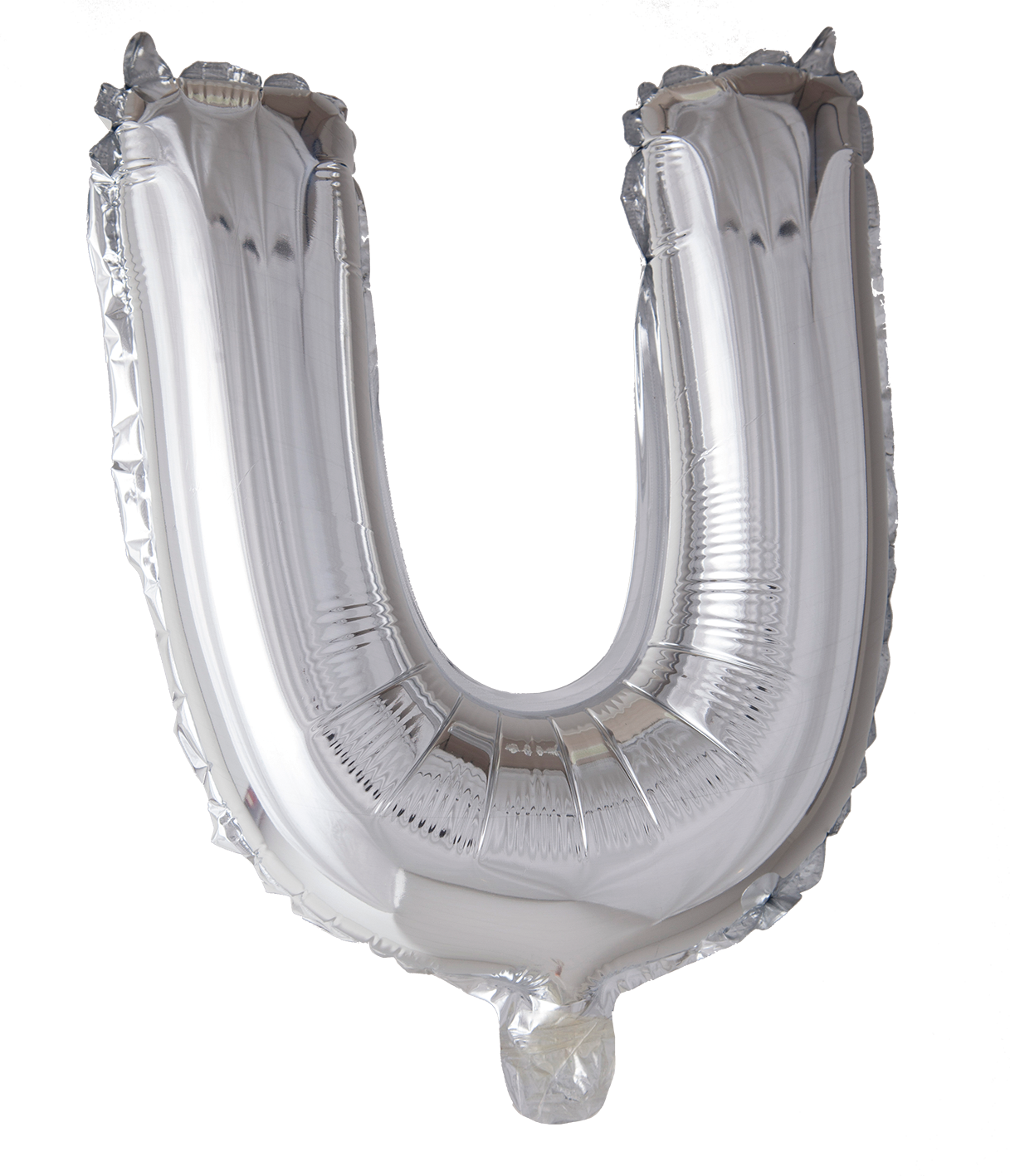 Folieballong Bokstav U Silver 41cm