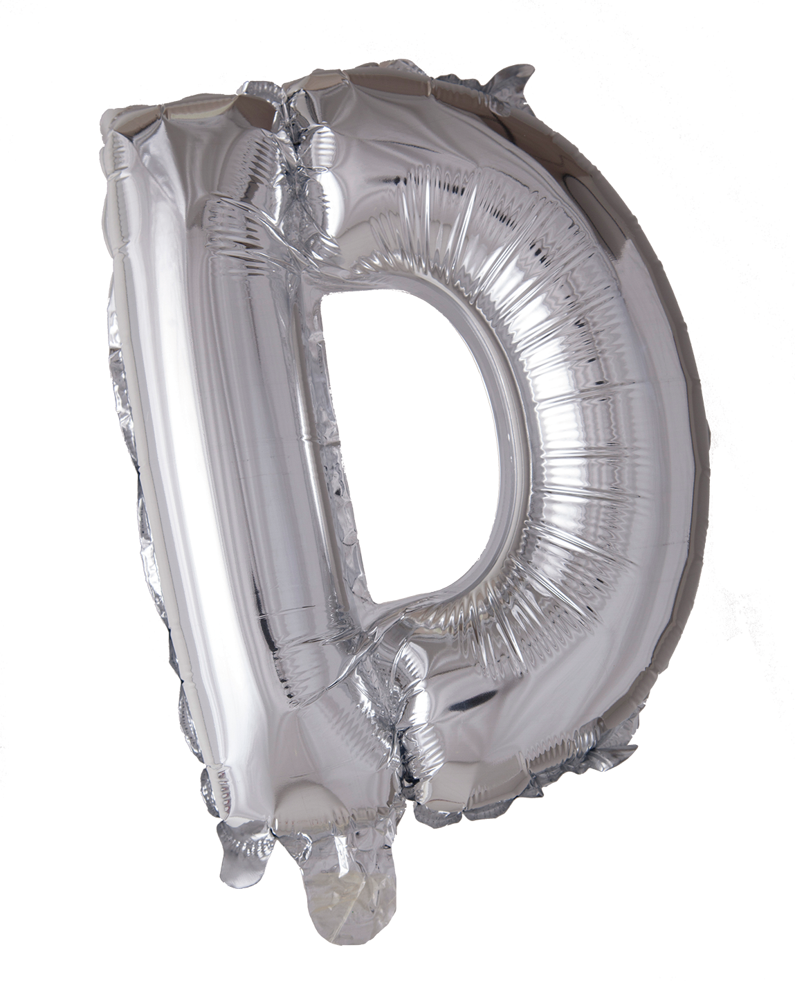 Folieballong Bokstav D Silver 41cm