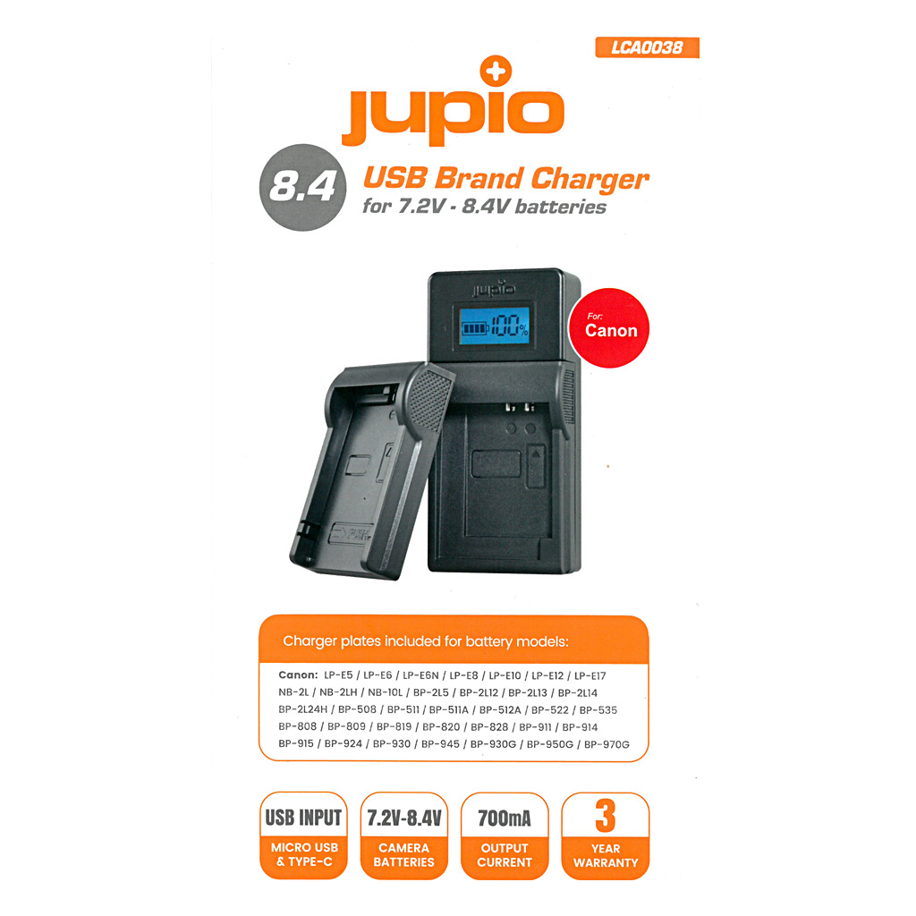JUPIO LCA0038 USB Brand Charger Canon - 2