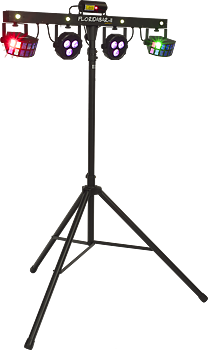Algam Lights Florida Bar II light stand RGB LED and FX projectors set