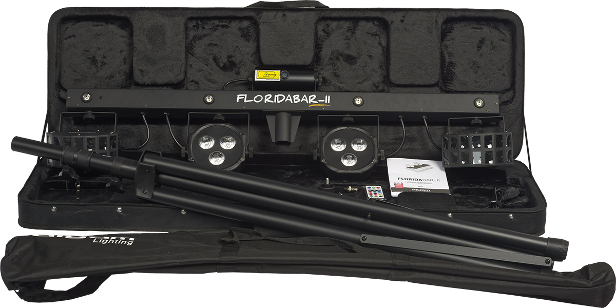 Algam Lights Florida Bar II light stand RGB LED and FX projectors set - 2