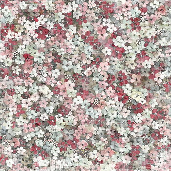 Reprint - Printed  papper 12x12 - Kitchen - Small Flowers