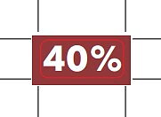 26x12mm prislapp 40% 2000st/rl