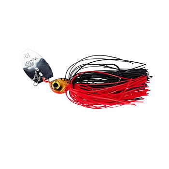 Armada eyechatter är ett chatterbait på 10g. Vibrerar och slår bort gräs med sin sked i fram. Abborrdräpare. Red perch