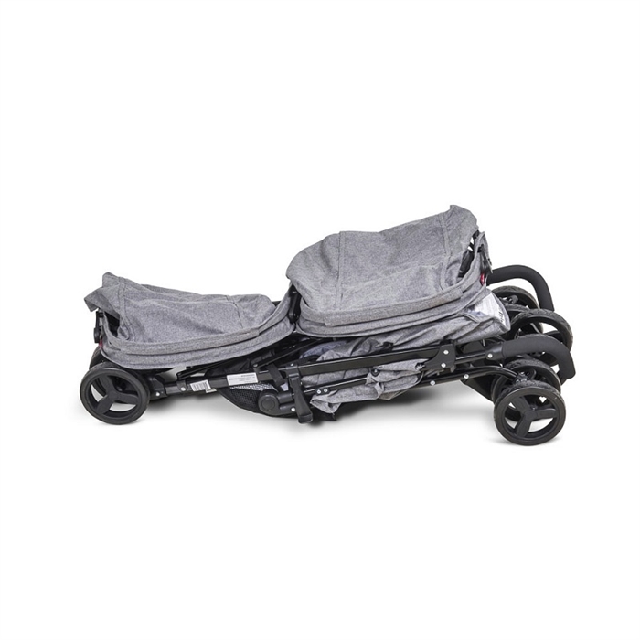 Paraplyvagn syskon, Syskonvagn, BabyTrold Moon Svart - 3