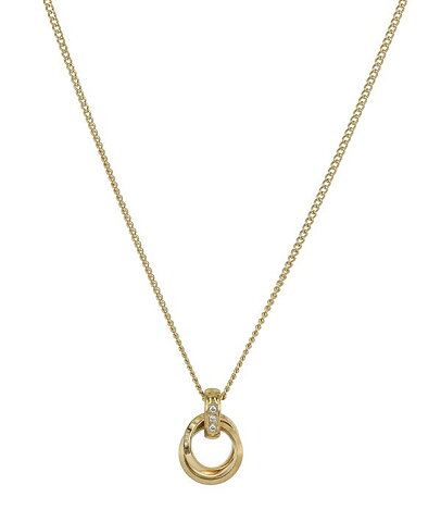 Kort halsband stål med nätt kedja och hänge
