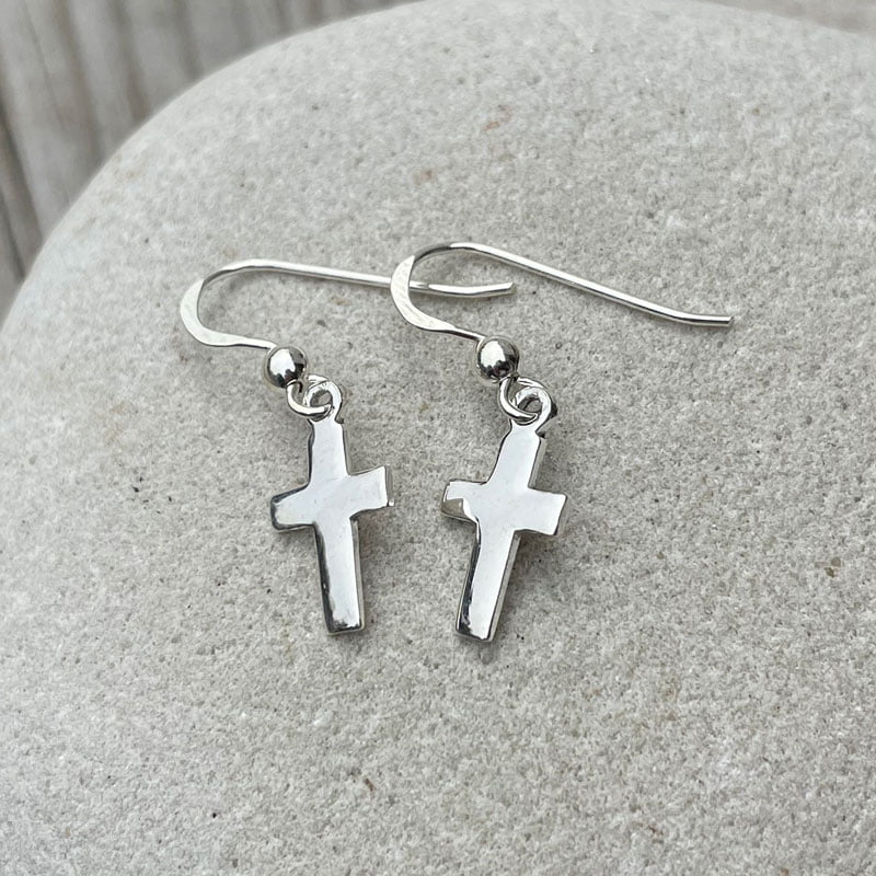 Örhängen - Kors  sterling silver HF16248