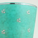 Wilhelm Kåge (Argenta 1959) Green Widening Vase with Leaf Decor 15 cm