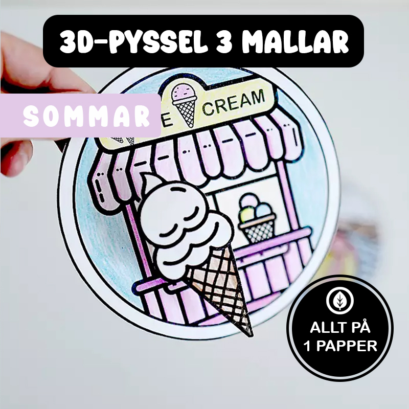 Sommarpyssel - 3D Pyssel