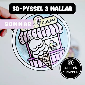 Sommarpyssel - 3D Pyssel