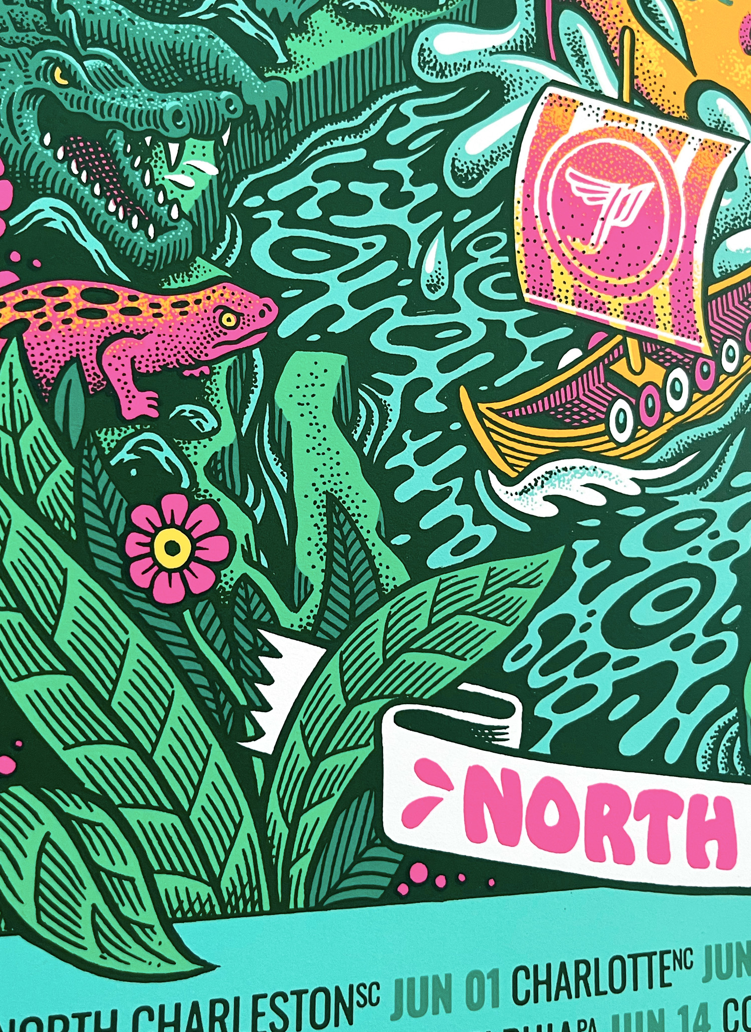 PIXIES North American Tour 2024 poster - TRUST NO ONE RECORDINGS