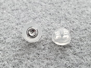Bakstycke, snurrebuss i silver med mjukt hölje, 2st/fp pris/fp 925-silver