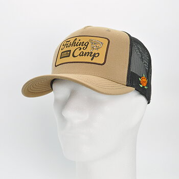 SQRTN - Fishing Camp Hooked Trucker Cap Caramel