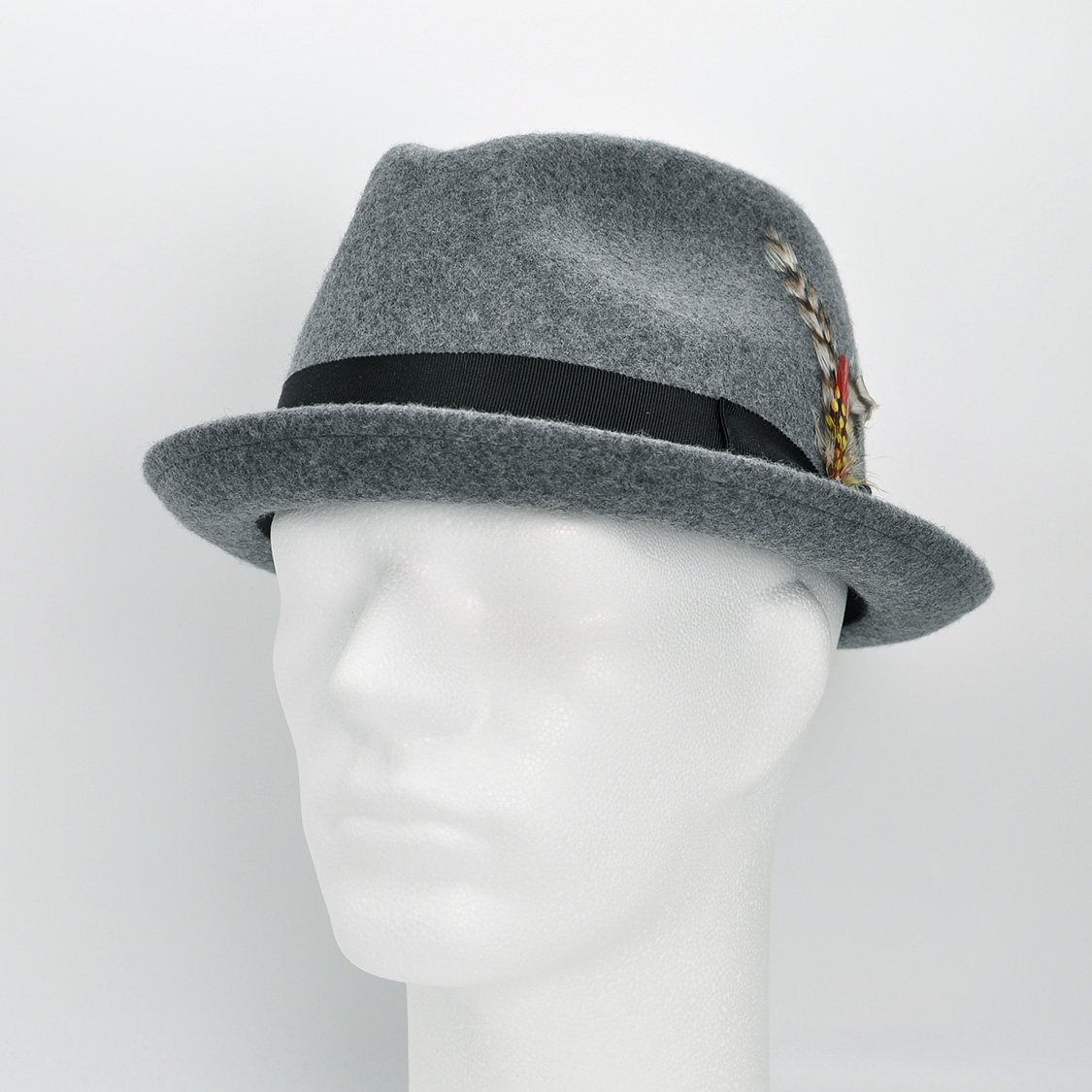 Brixton - Gain Fedora Dark Heather Grey