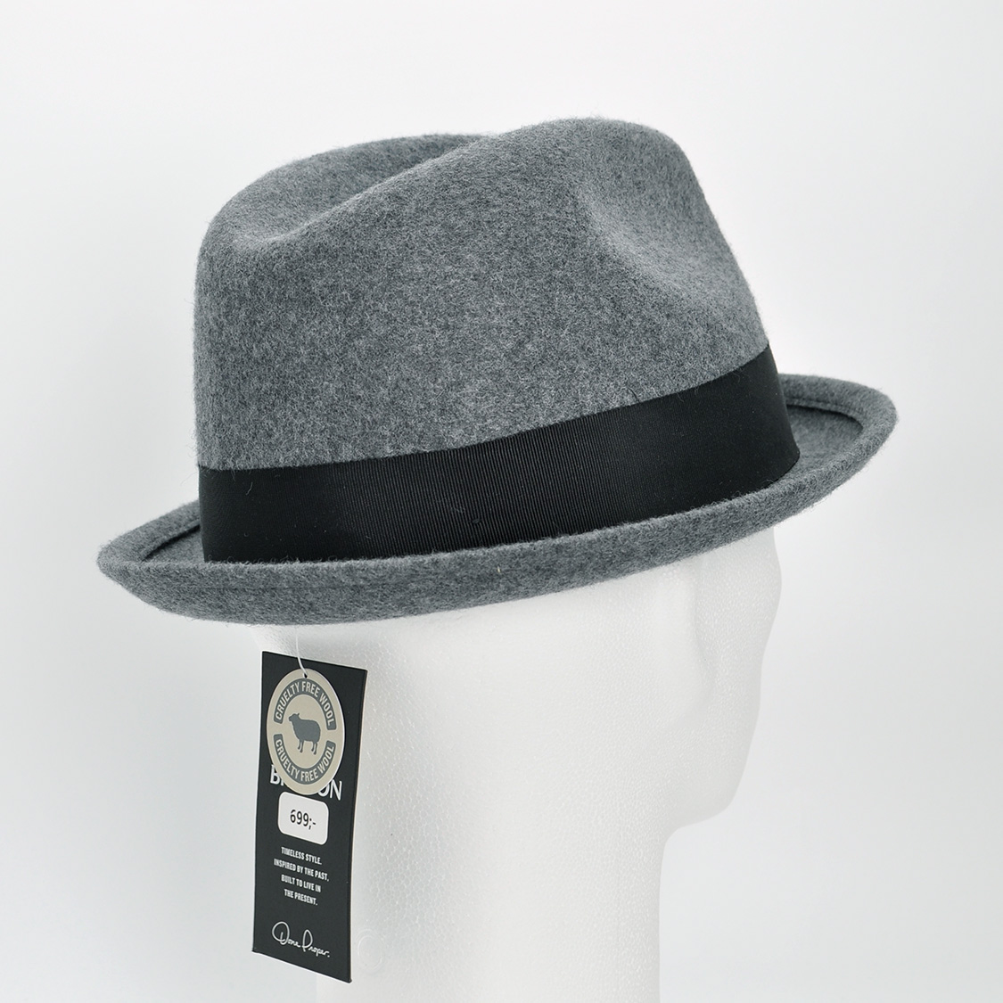 Brixton - Gain Fedora Dark Heather Grey - 3
