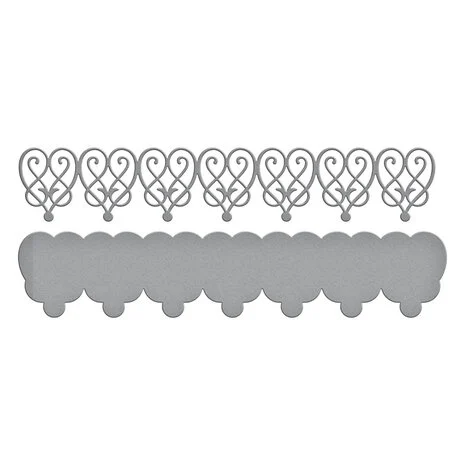 Timeless Hearts Border Etched Dies