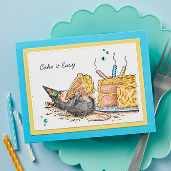 Sweet Birthday Cling Rubber Stamp