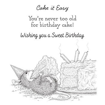 Sweet Birthday Cling Rubber Stamp