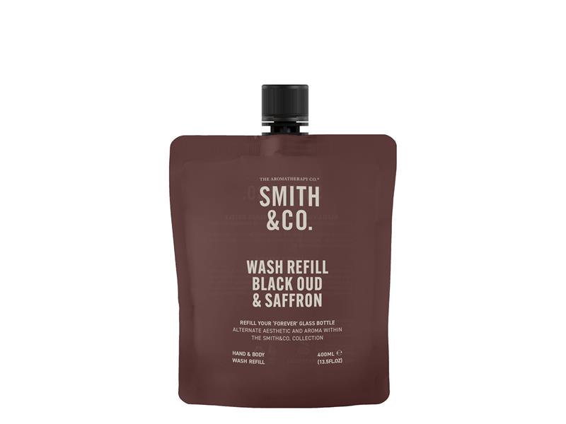Smith & Co Black Oud & Saffron REFILL Wash