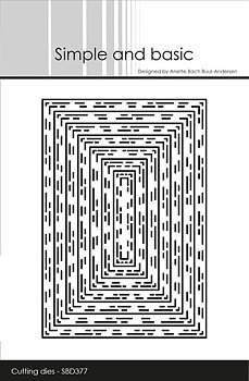 Simple and Basic die -Broken Lines A7