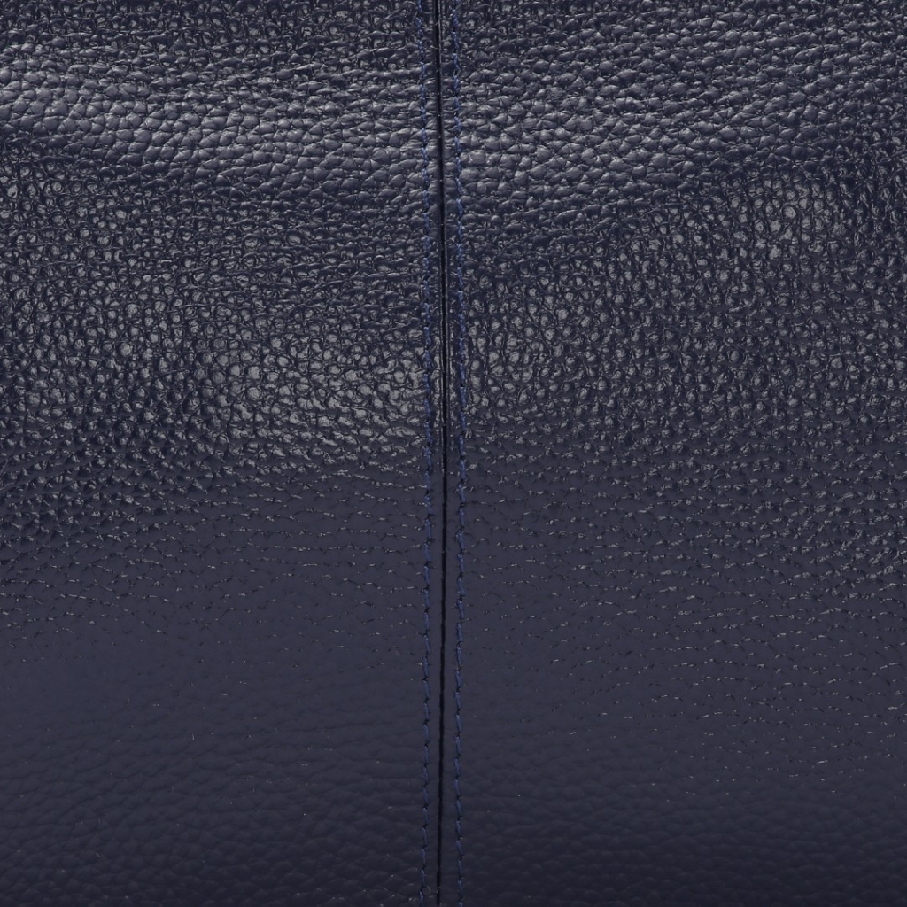 Clutch leather navy blue - 3