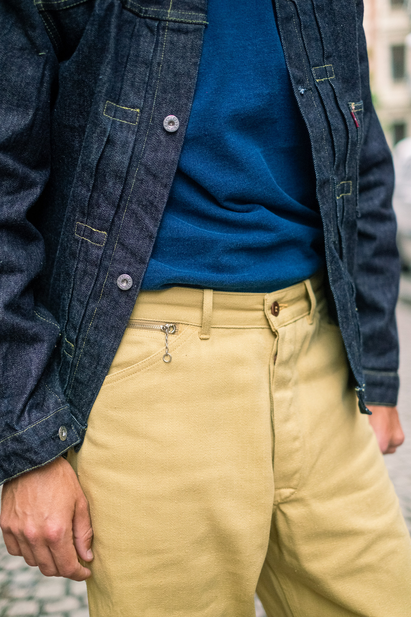 Warehouse x John Gluckow - Strongarm Sports Pants Cotton Twill Beige  - 13