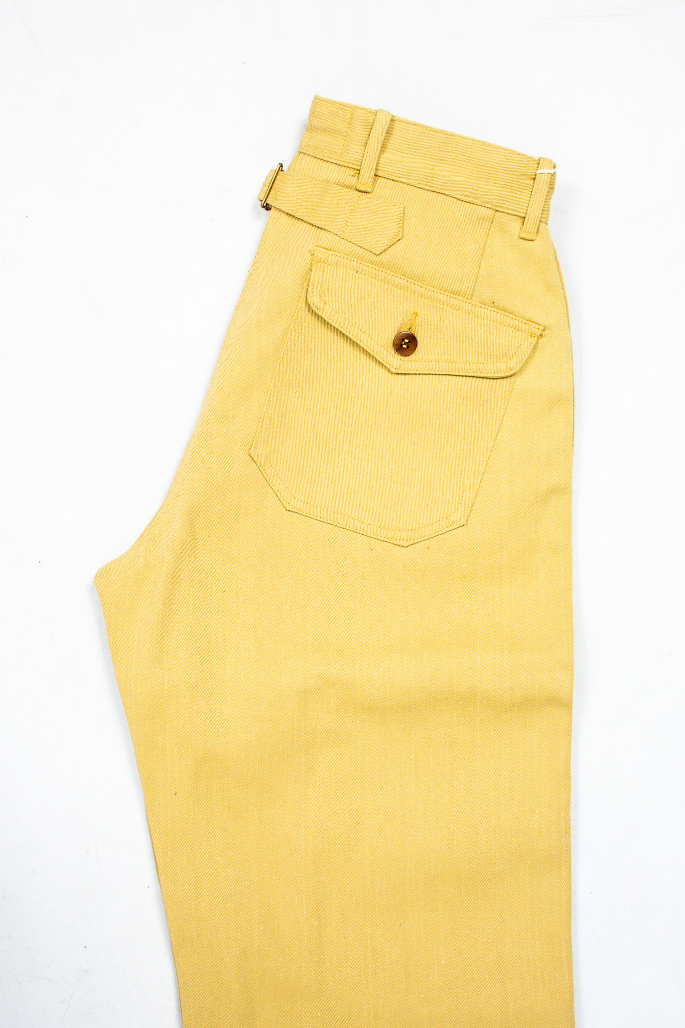 Warehouse x John Gluckow - Strongarm Sports Pants Cotton Twill Beige  - 2