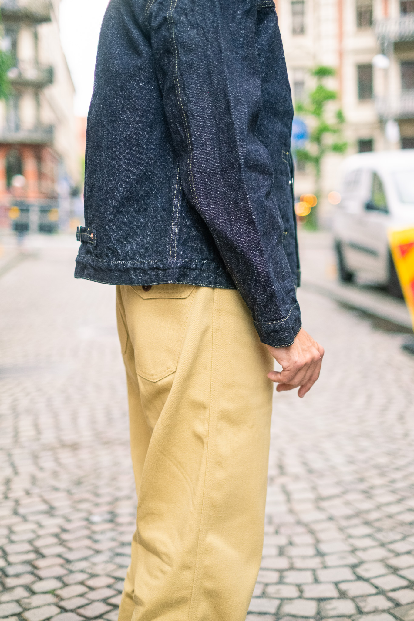 Warehouse x John Gluckow - Strongarm Sports Pants Cotton Twill Beige  - 12