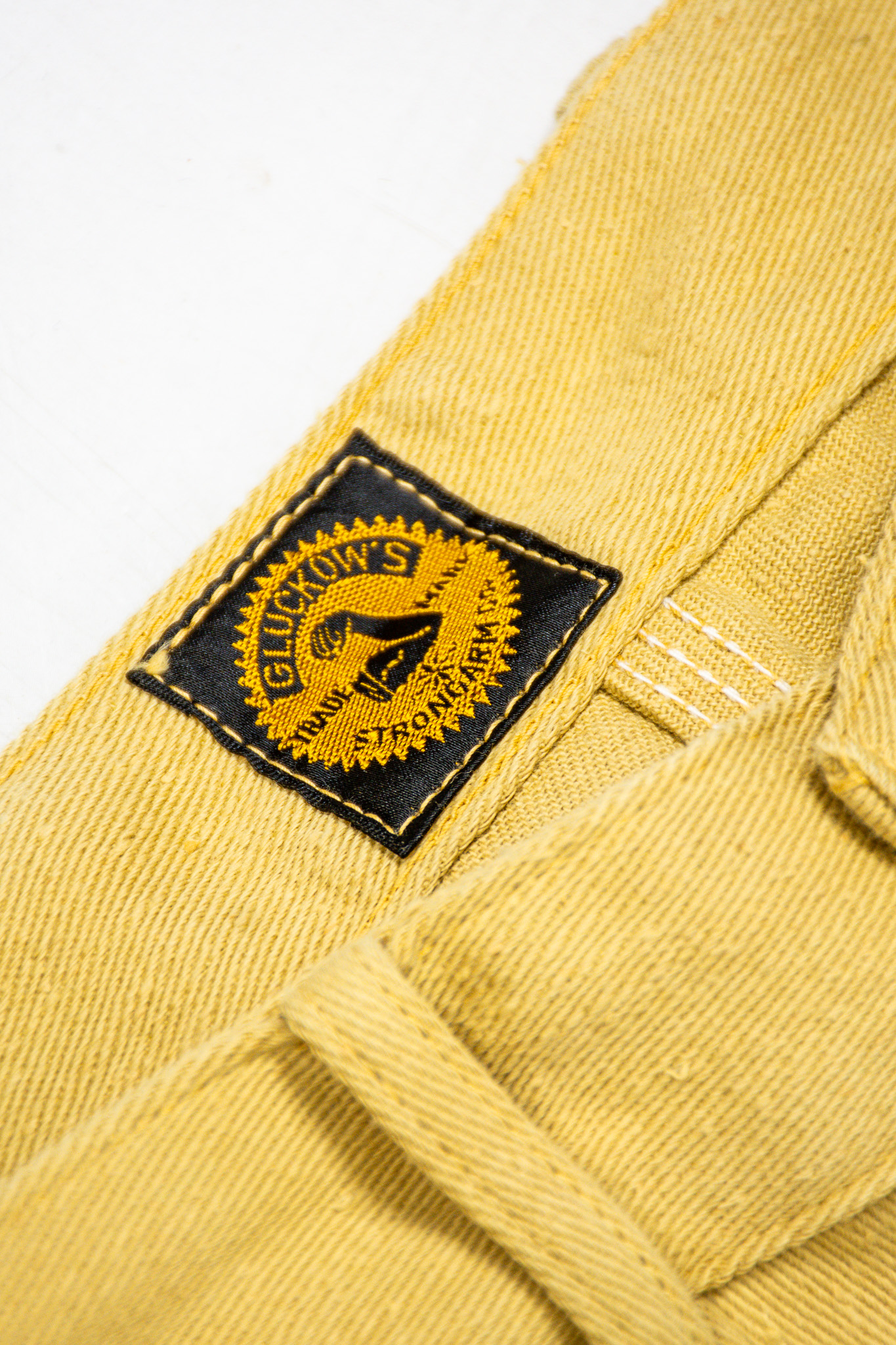 Warehouse x John Gluckow - Strongarm Sports Pants Cotton Twill Beige  - 8