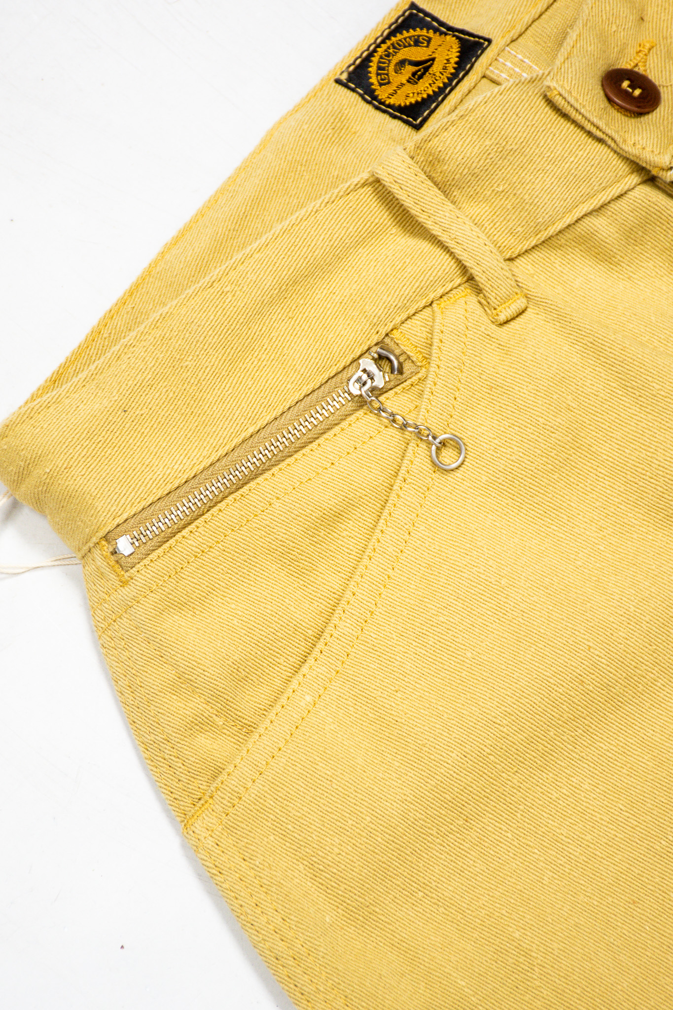 Warehouse x John Gluckow - Strongarm Sports Pants Cotton Twill Beige  - 7