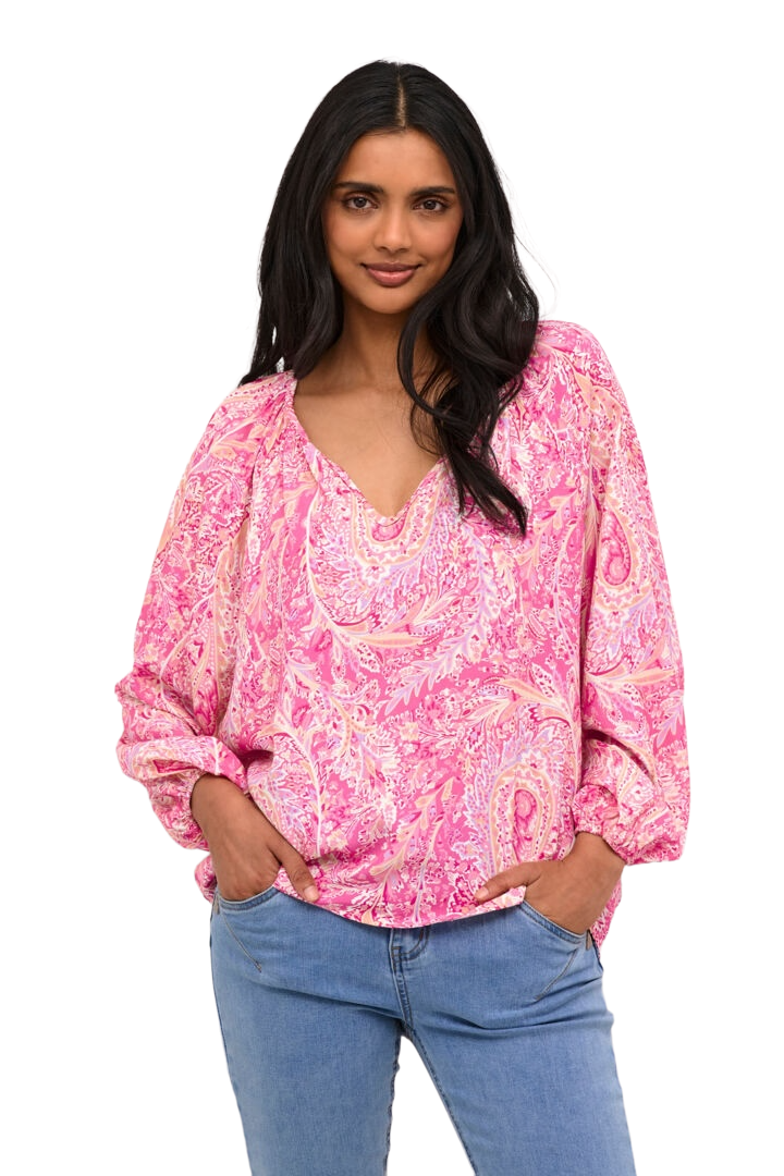 CRCASSIA BLUS - PINK SMALL PAISLEY