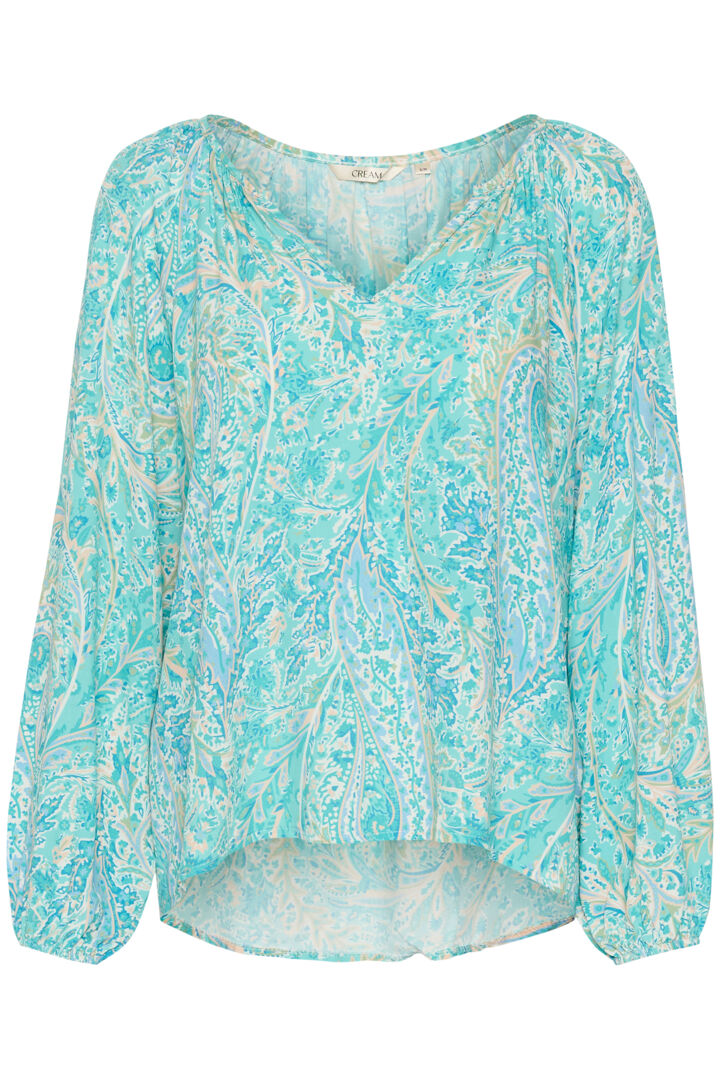 CRCASSIA BLUS - TURQUOISE - SMALL PAISLEY