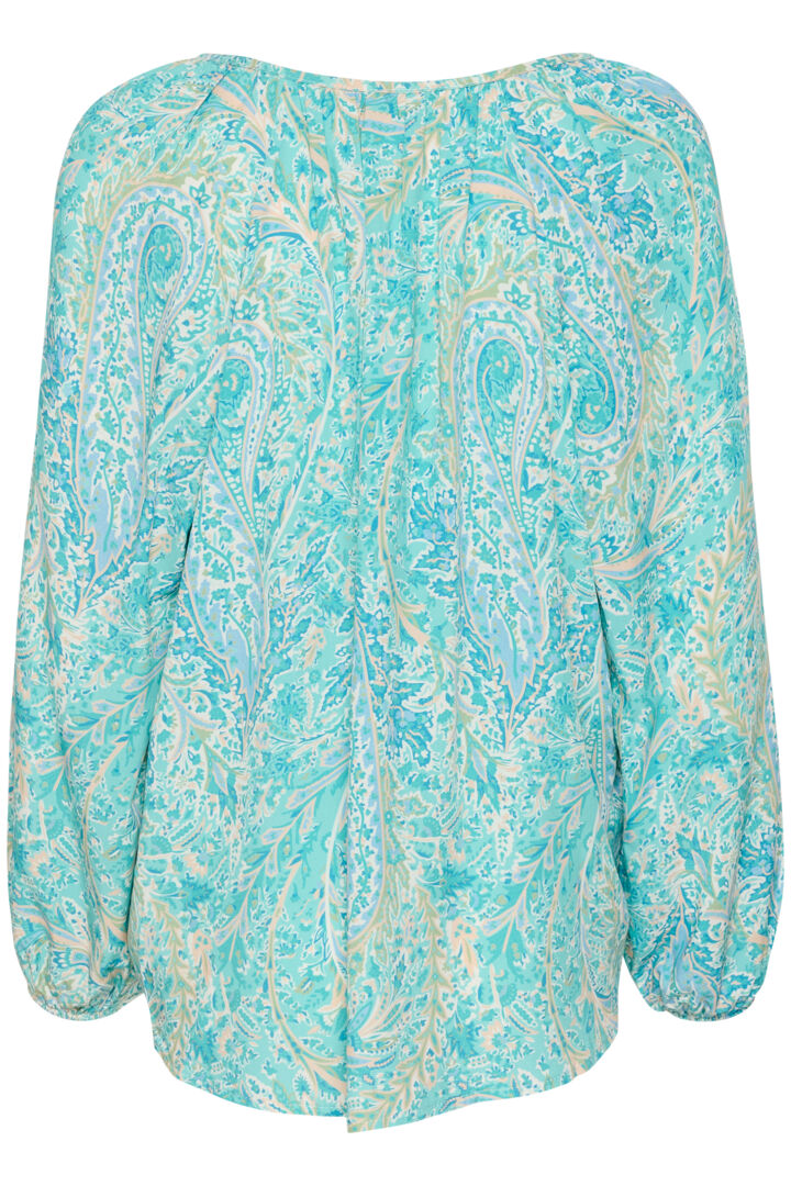 CRCASSIA BLUS - TURQUOISE - SMALL PAISLEY - 2