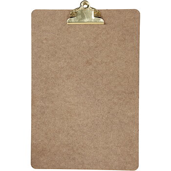 Clipboard/ritunderlag, mässing, A4