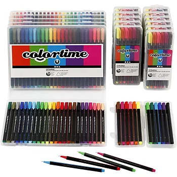 Colortime Fineliner Tusch 18 förpackningar