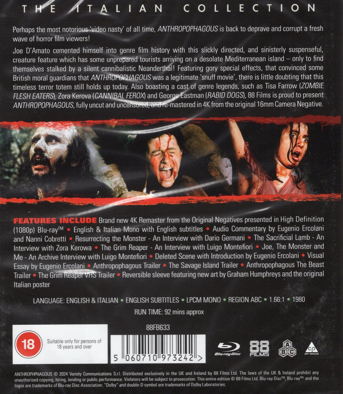 Anthropophagous (ej svensk text) (Blu-ray) - 2
