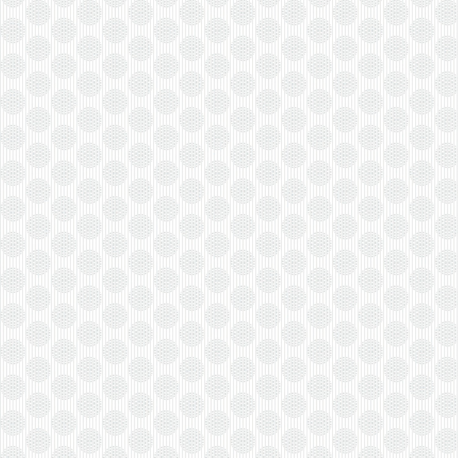 Sugar Circles & Stripes - Vitt i vitt.