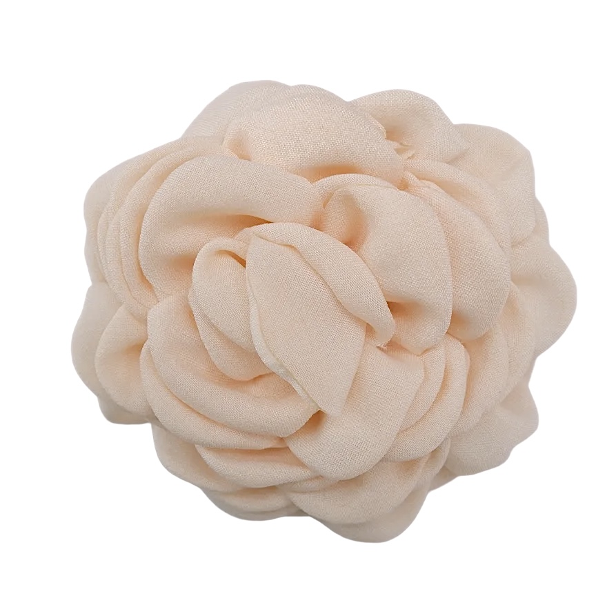 Vila big Flower 2-in-1 brooch pin - creme - 2