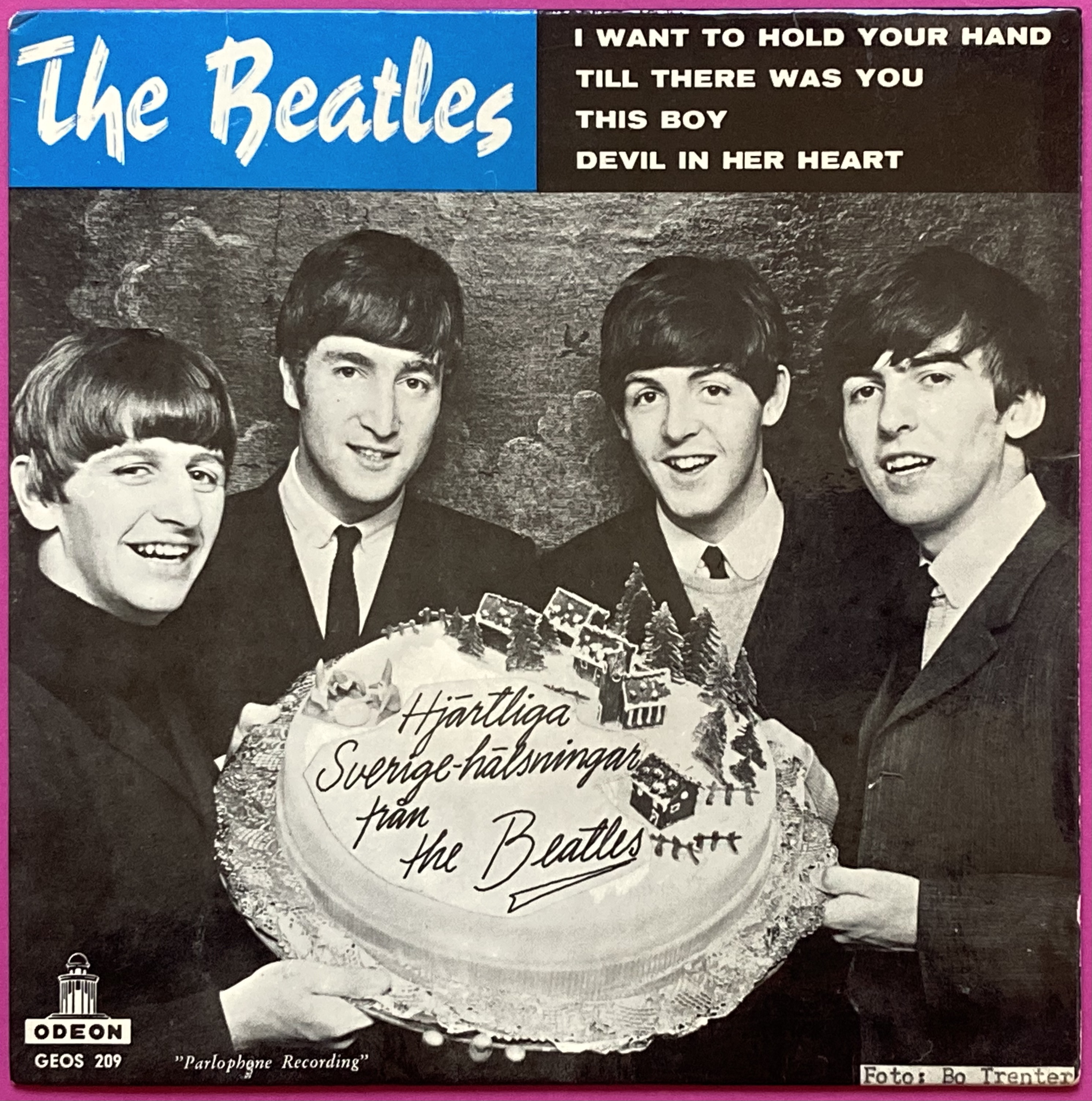 BEATLES - I want to hold your hand +3 Swe EP 1963 